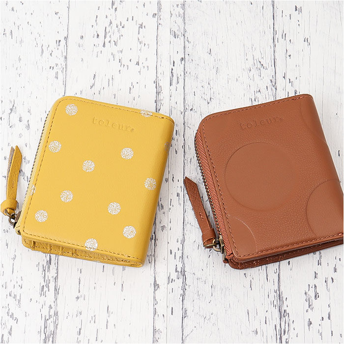 BACKYARD FAMILY「toleur 財布 トーラ ドット 通販 二つ折り財布 2つ折り財布 折財布 ミニ財布 コンパクト」|財布|