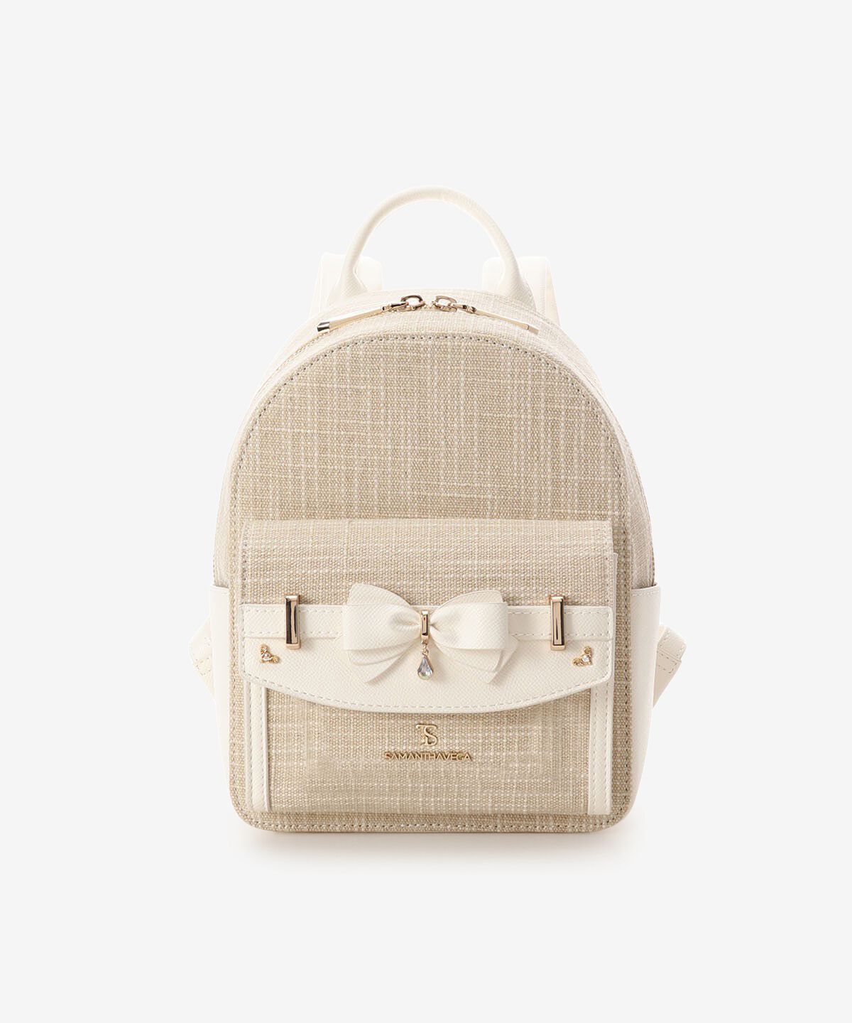 Samantha Vega「アクセントリボンリュック」|リュック|ホワイト