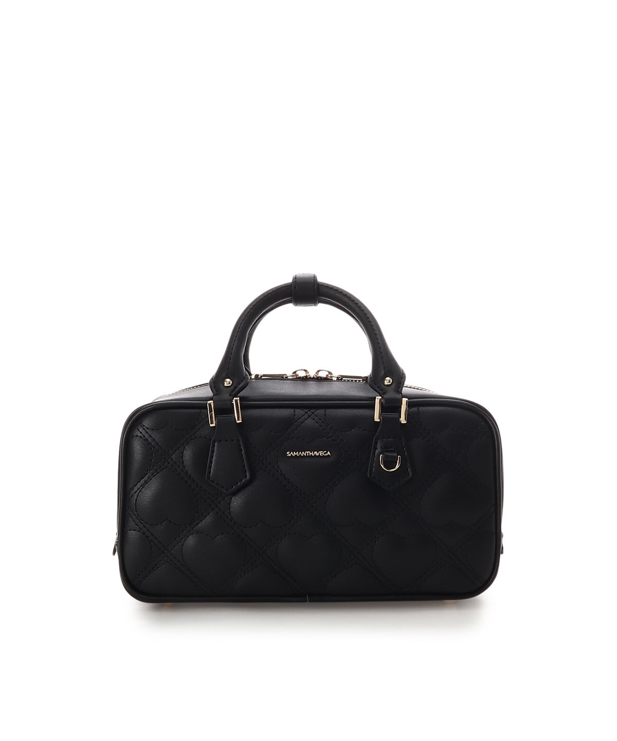 Samantha Vega「ハートキルトショルダーバッグ」|ショルダー・メッセンジャー|ブラック