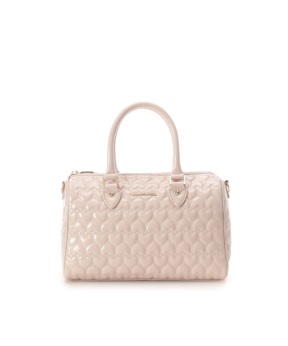 Samantha Vega「エターナルハートキルトボストンバッグ」|ボストンバッグ|ピンク