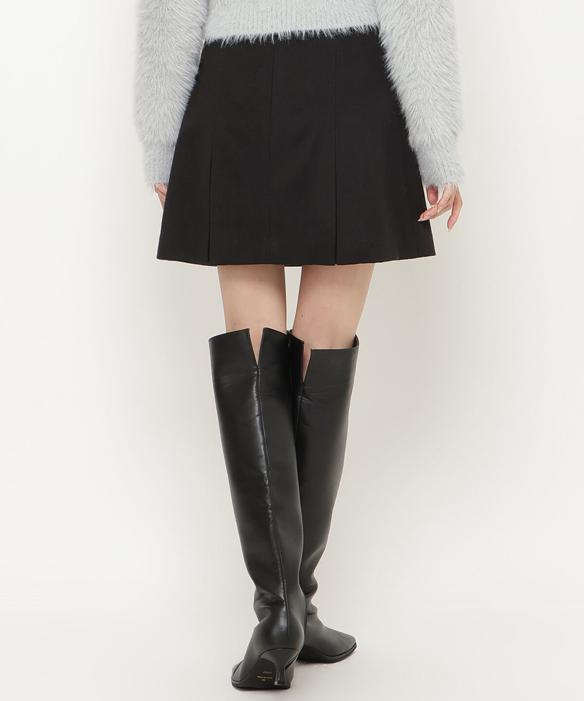 アンドクチュール「ツイードミニスカート」|台形|