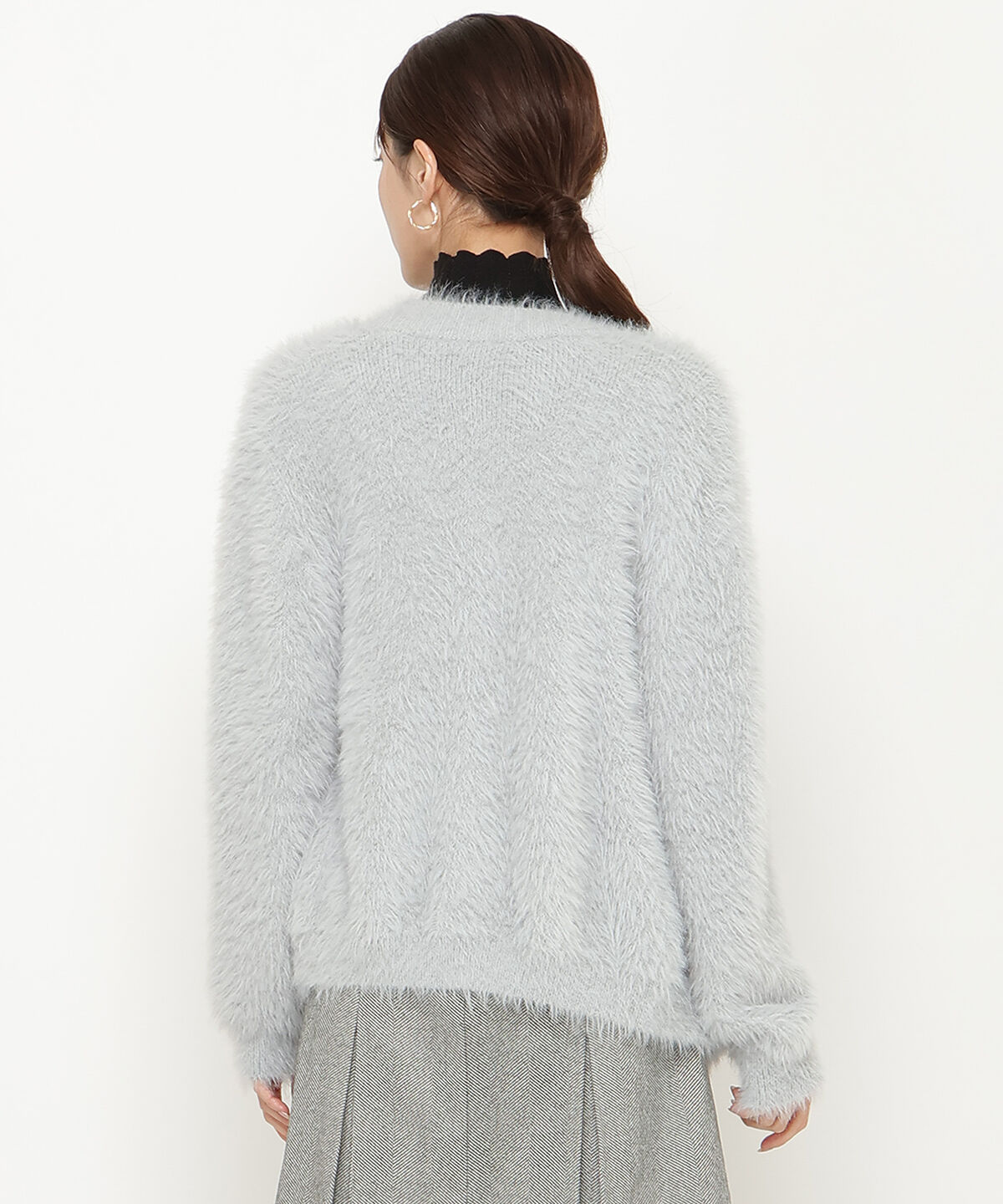 アンドクチュール「シャギーロングカーデ」|カーディガン|