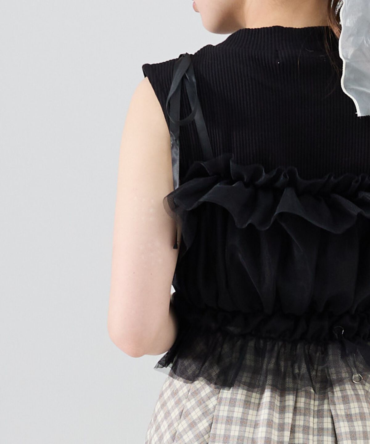 REDYAZEL「チュールビスチェｘノースリカットソー」|Tシャツ・カットソー|