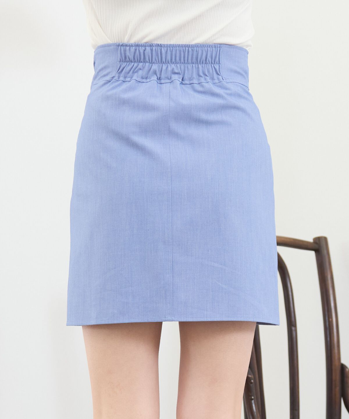 REDYAZEL「シャツライクラップミニスカート」|台形|
