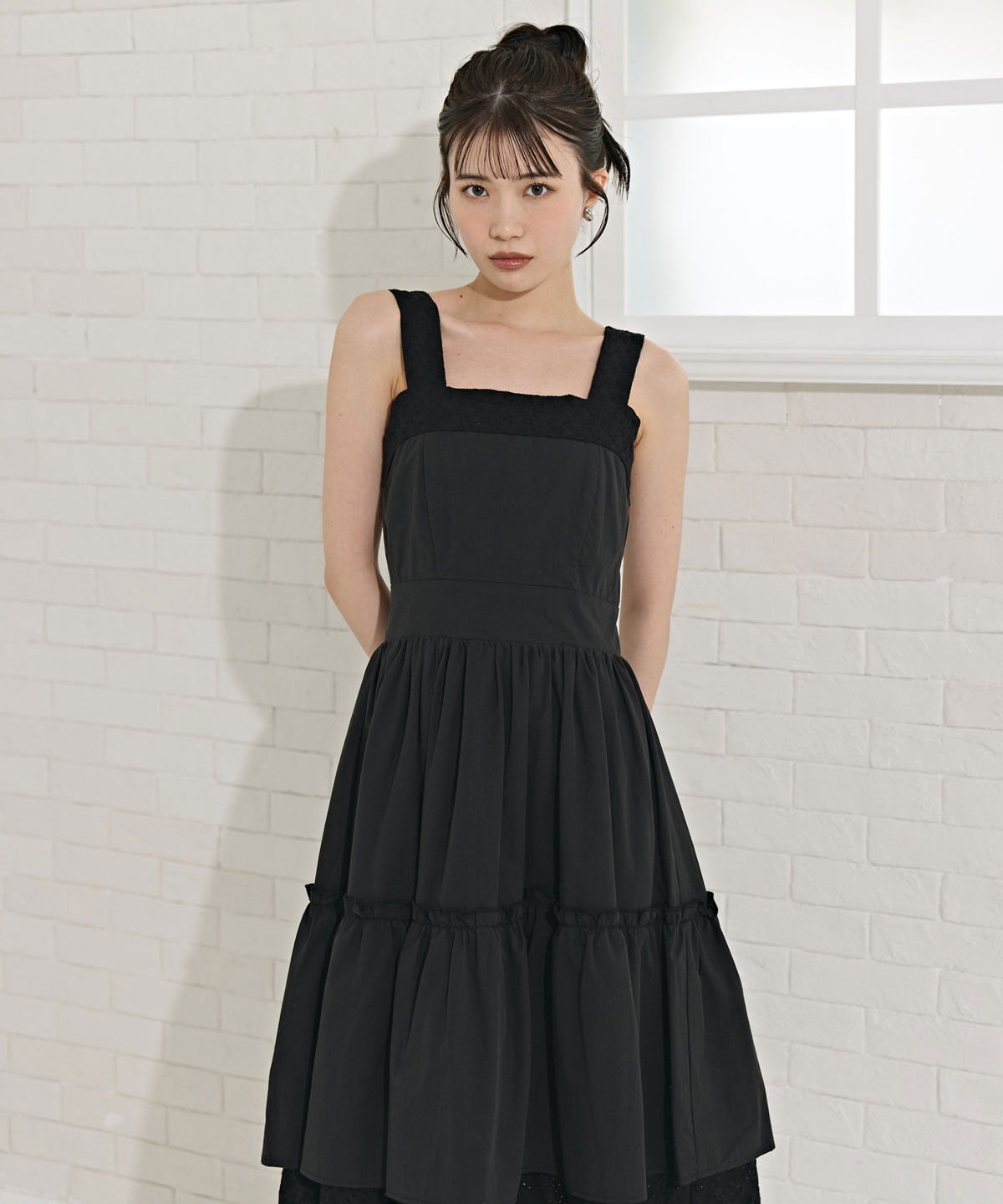 REDYAZEL「コットンレースティアードワンピース」|ワンピース|