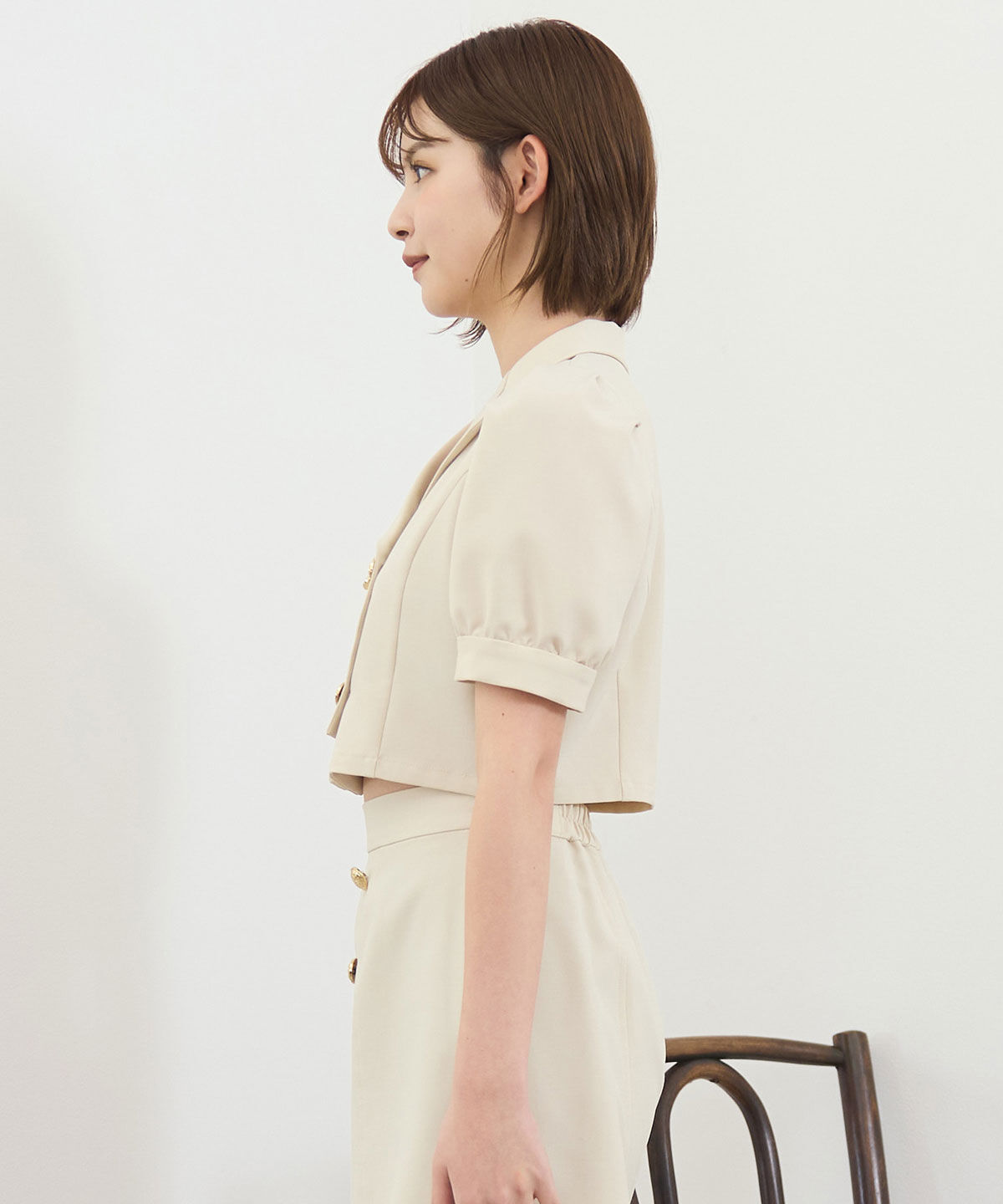 REDYAZEL「レイヤードダブルショートジャケット」|テーラードジャケット|