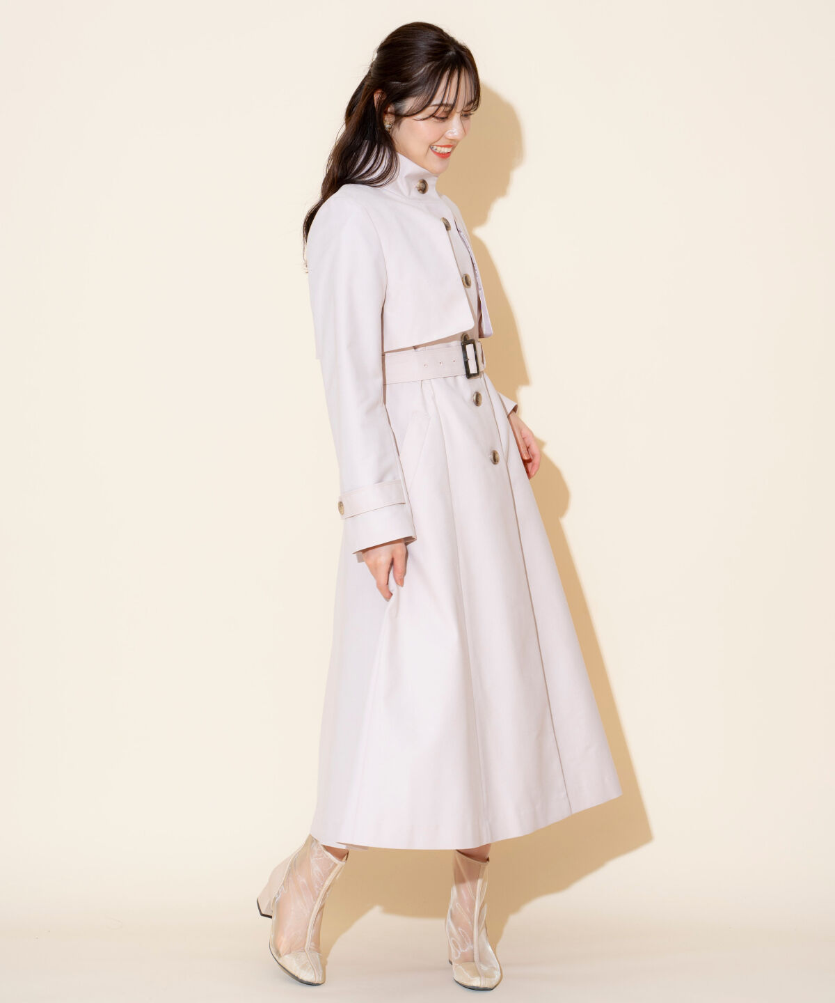 WILLSELECTION「スタンドカラーシングルトレンチコート」|トレンチコート|