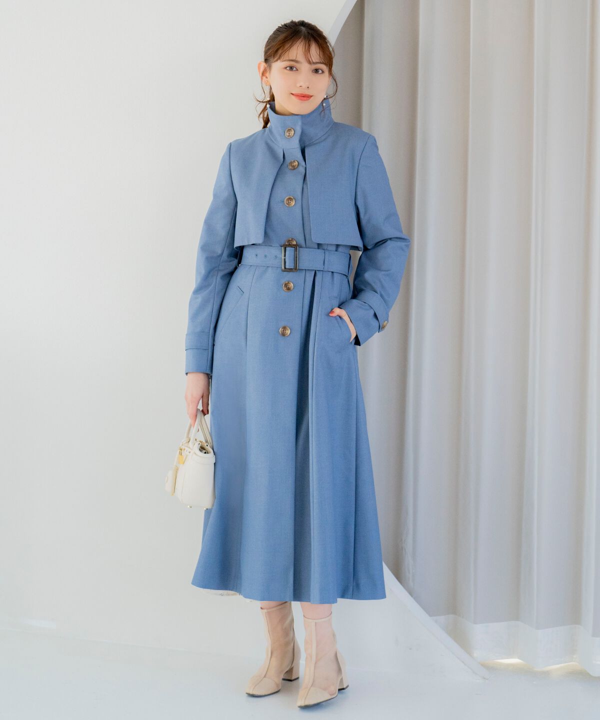 WILLSELECTION「スタンドカラーシングルトレンチコート」|トレンチコート|