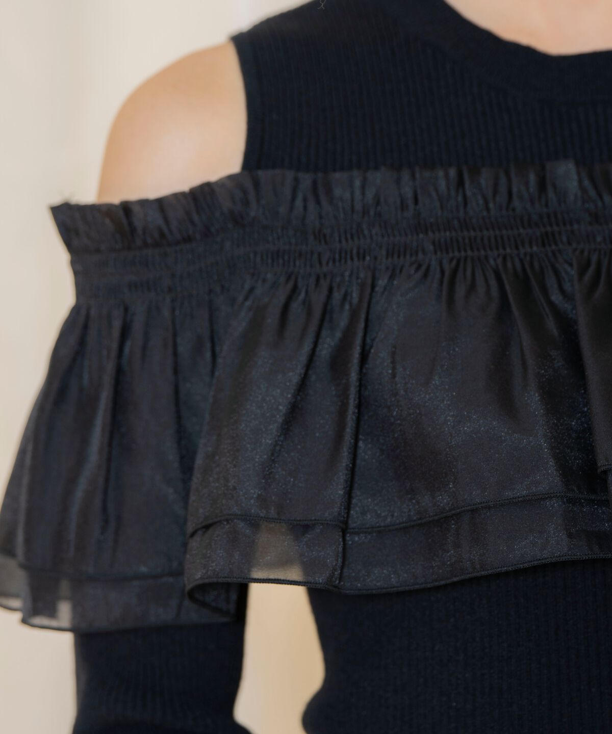 WILLSELECTION「シアーフリルニット」|ニット・セーター|