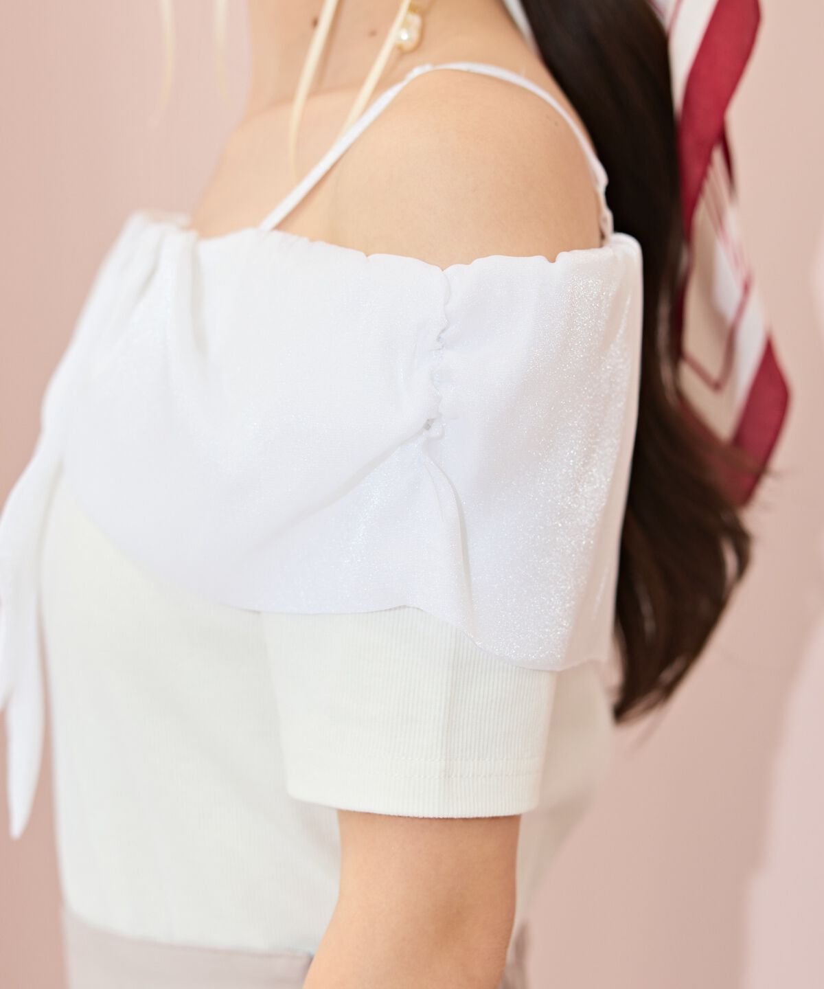 WILLSELECTION「ツイストリボンオフショルトップス」|Tシャツ・カットソー|