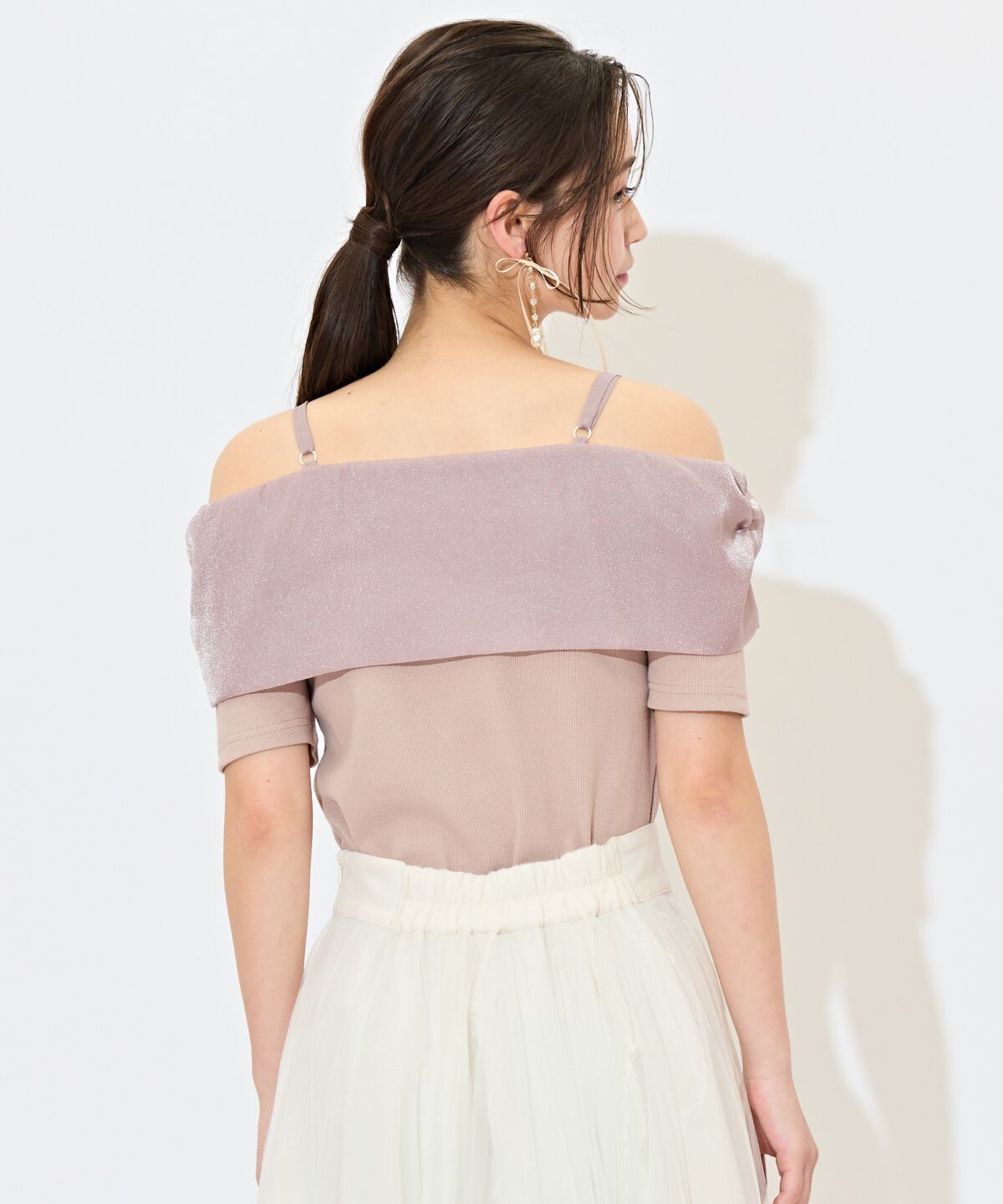 WILLSELECTION「ツイストリボンオフショルトップス」|Tシャツ・カットソー|