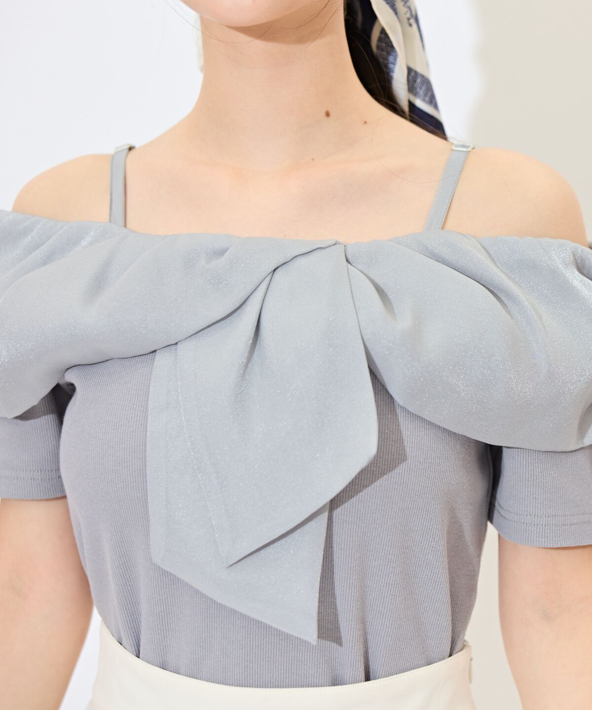 WILLSELECTION「ツイストリボンオフショルトップス」|Tシャツ・カットソー|