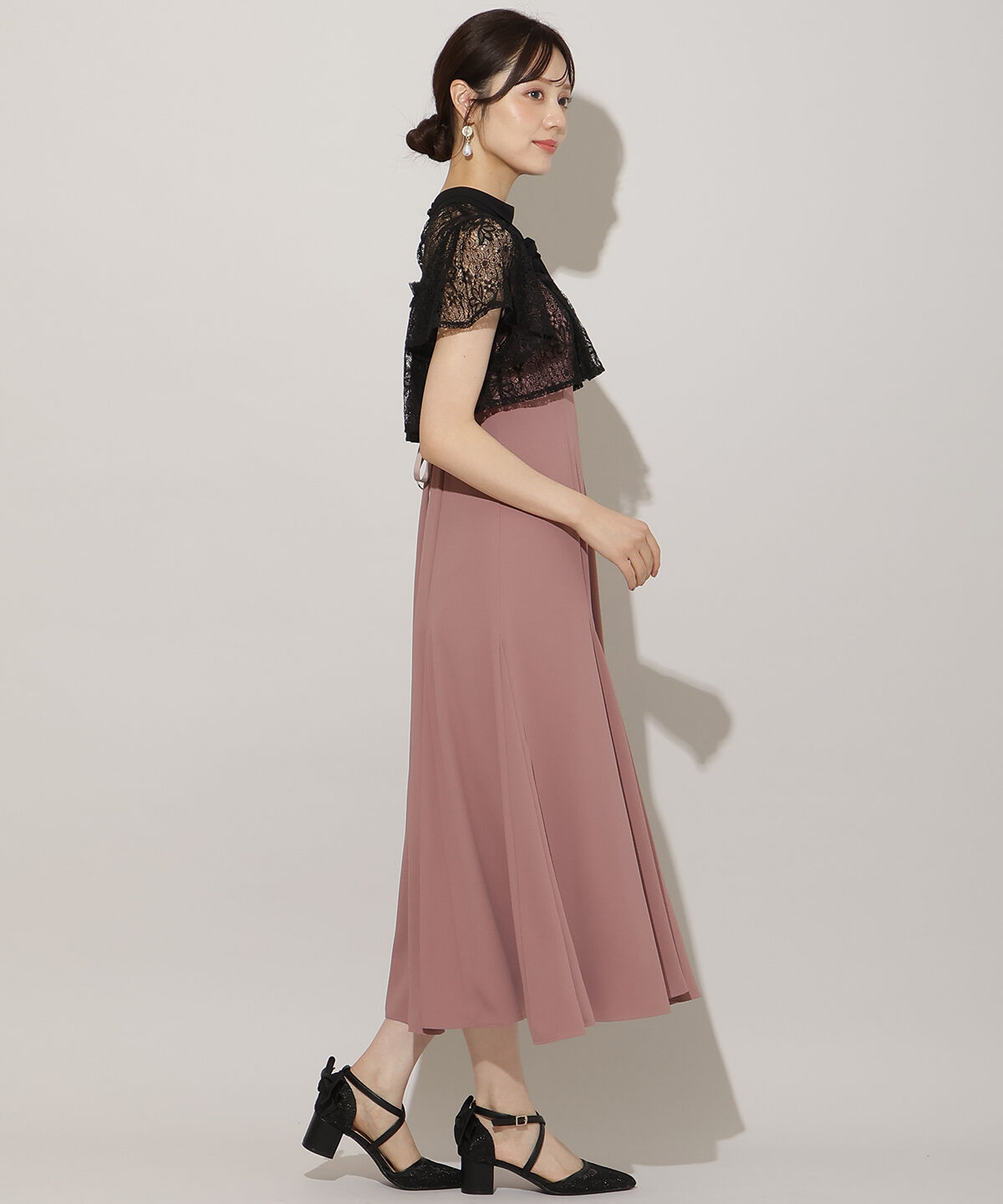 WILLSELECTION「タックリボンレースブラウス&times;バックレースアップワンピース」|ドレス|