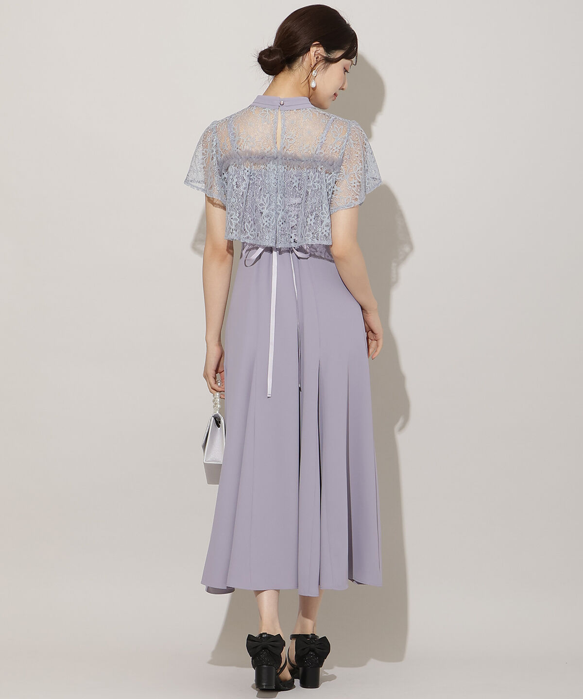 WILLSELECTION「タックリボンレースブラウス&times;バックレースアップワンピース」|ドレス|