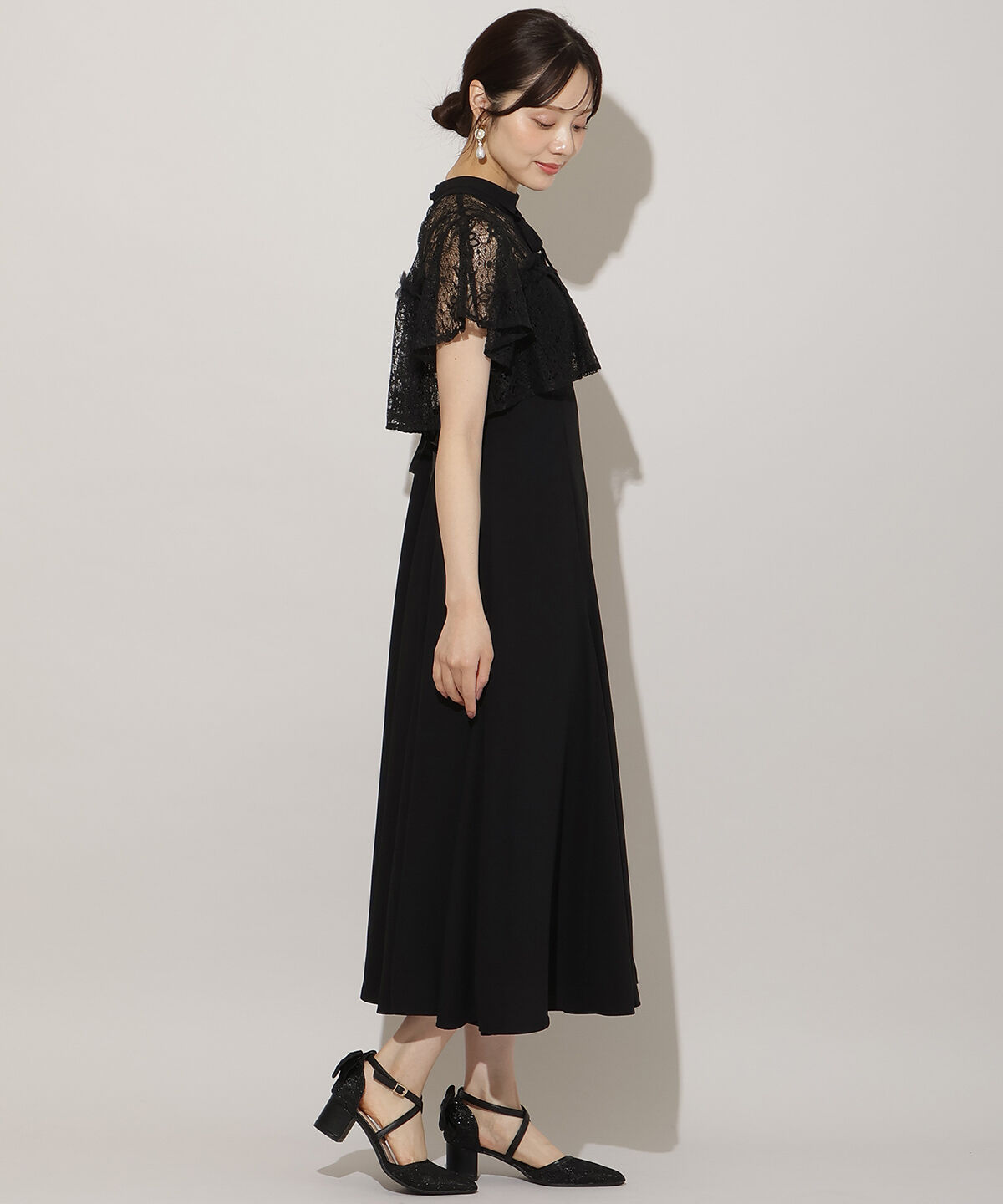 WILLSELECTION「タックリボンレースブラウス&times;バックレースアップワンピース」|ドレス|