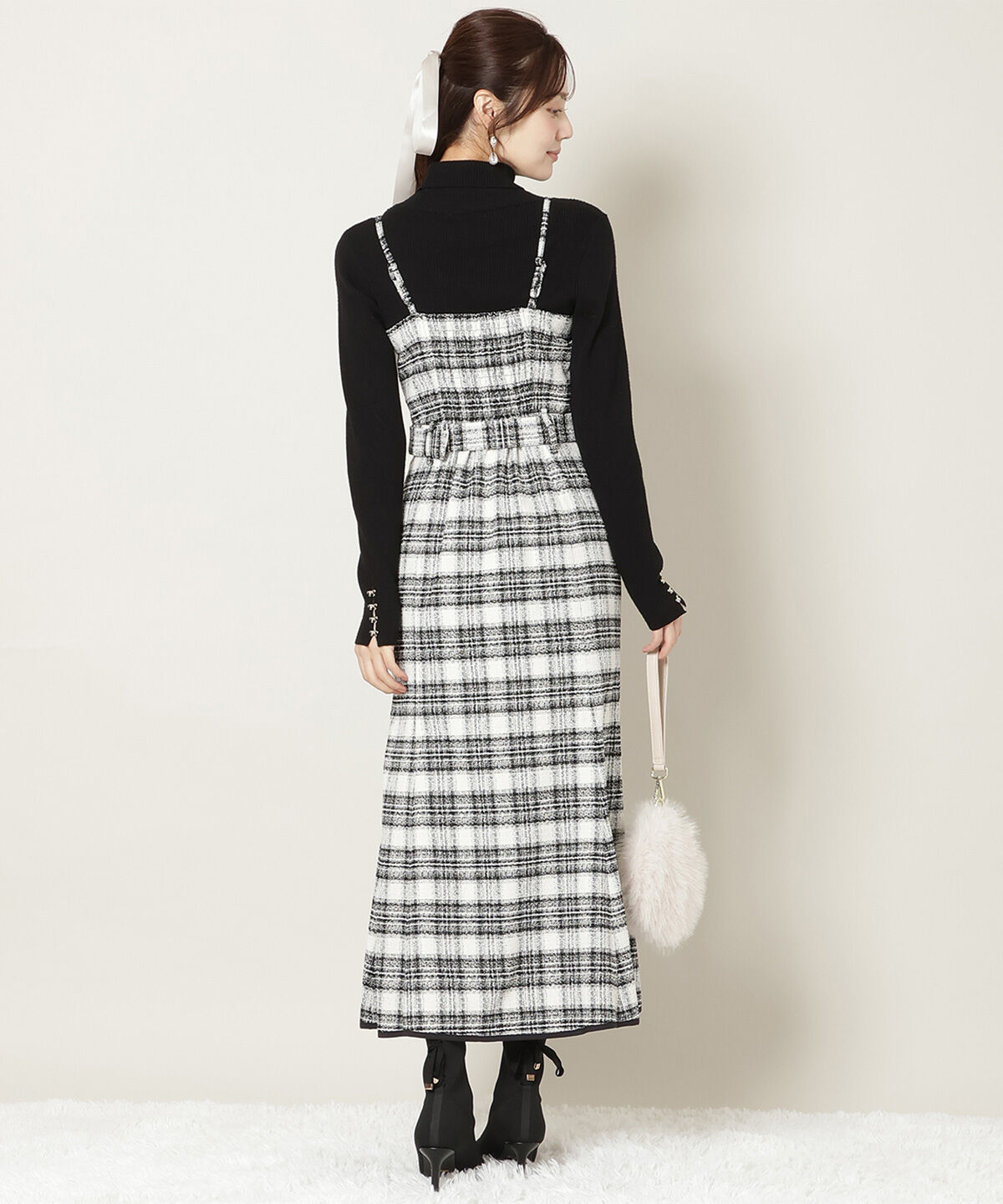 WILLSELECTION「ベルト付きVカットマーメイドキャミワンピース」|ワンピース|