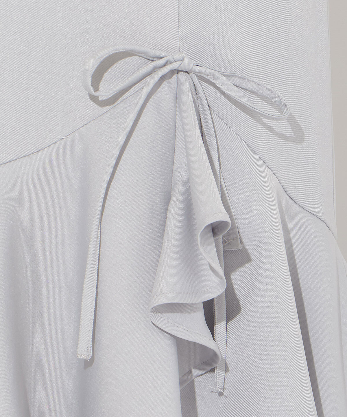 WILLSELECTION「スリットデザインラッフルリボンスカート」|フレア|