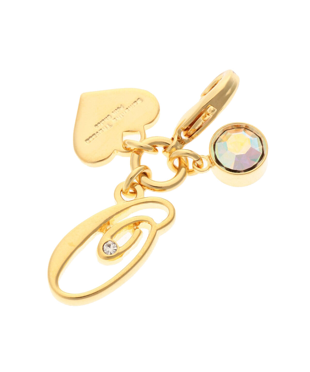 Samantha Thavasa Petit Choice「シンプルイニシャル ファスナーチャーム Ｏ」|チャーム・キーホルダー|ゴールド
