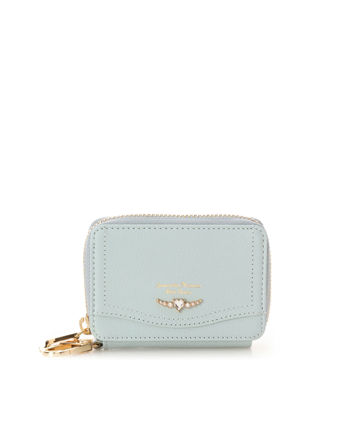 Samantha Thavasa Petit Choice「クリアハートビジュー キーケース」|キーケース|ミント