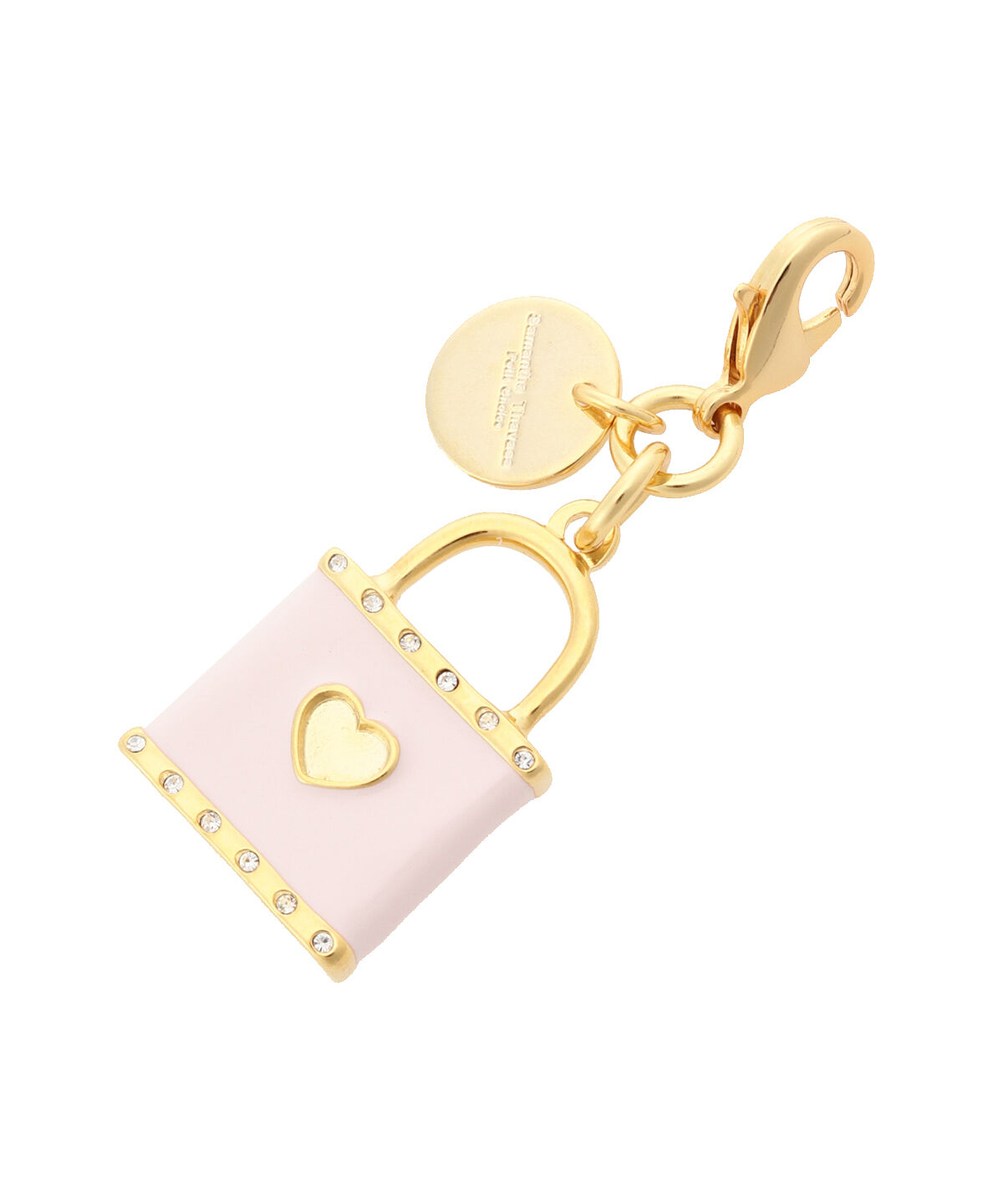 Samantha Thavasa Petit Choice「ハートロックファスナーチャーム」|チャーム・キーホルダー|ピンク