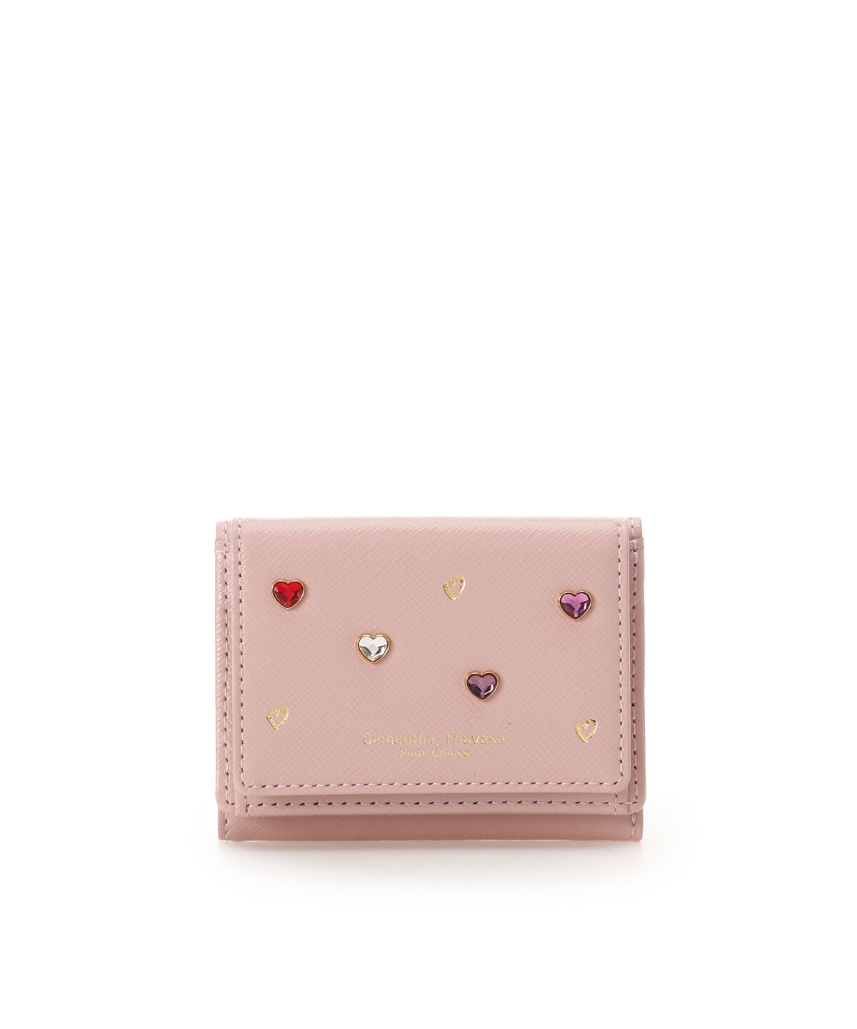 Samantha Thavasa Petit Choice「「20th anniversary Collection」ハートストーン ミニ財布」|財布|ピンク