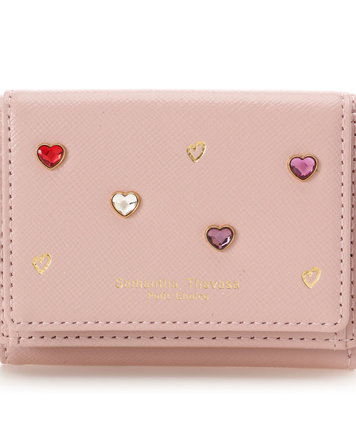 Samantha Thavasa Petit Choice「「20th anniversary Collection」ハートストーン ミニ財布」|財布|