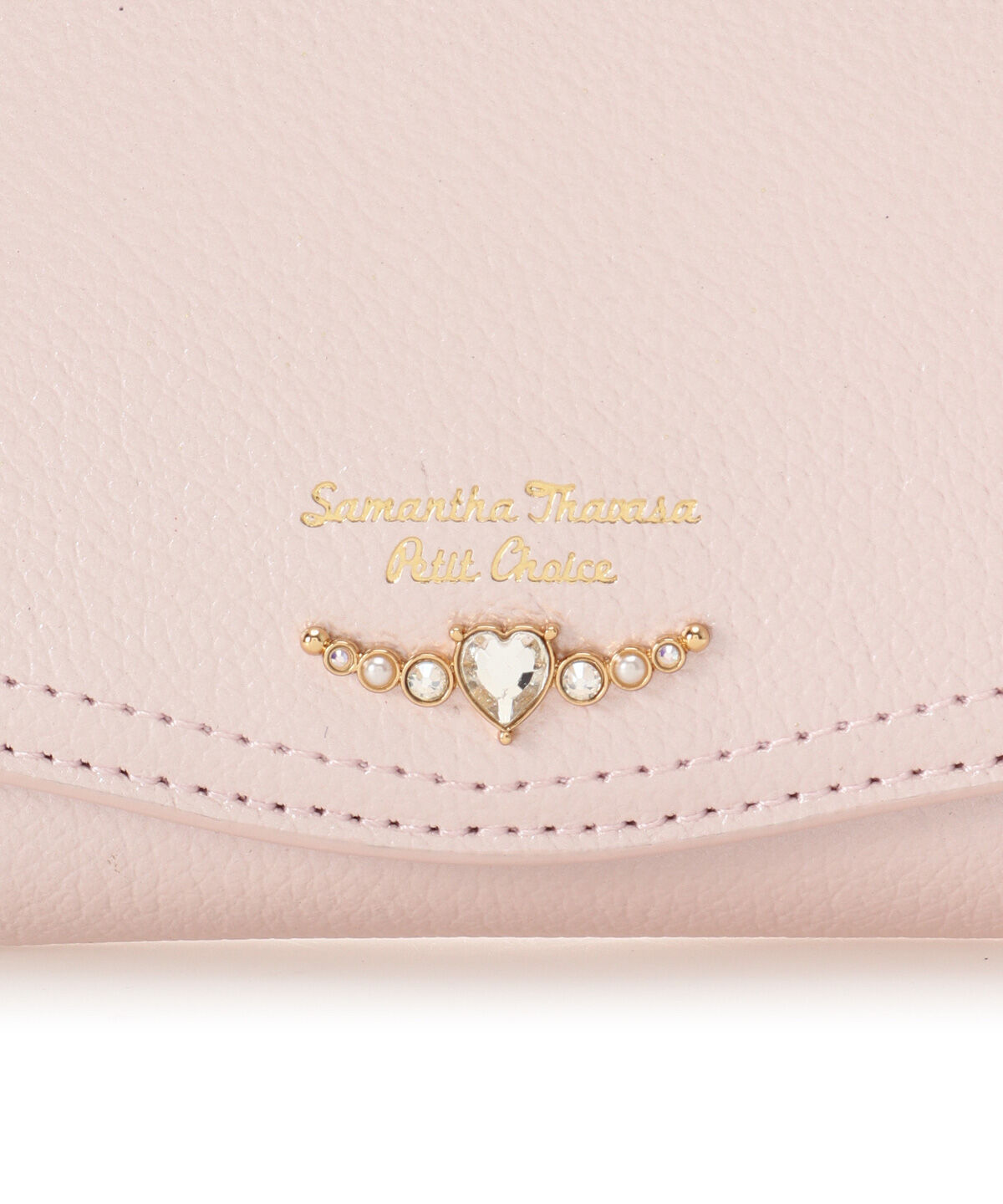 Samantha Thavasa Petit Choice「クリアハートビジュー 折財布」|財布|