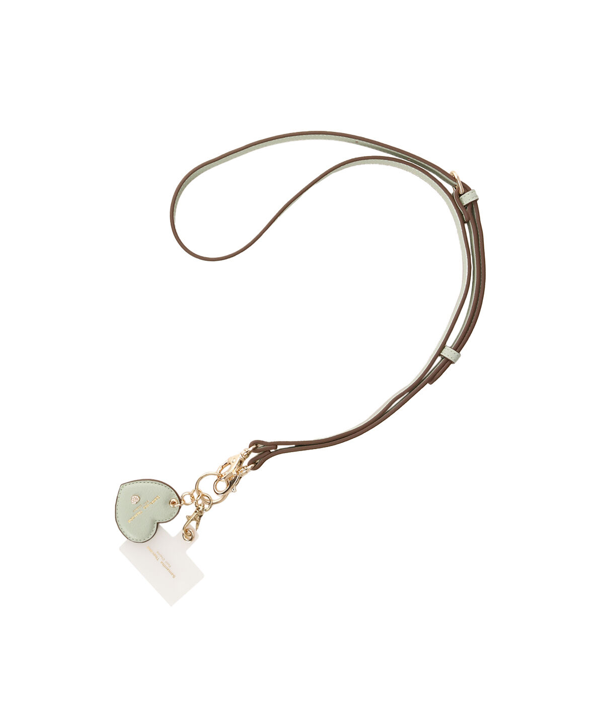 Samantha Thavasa Petit Choice「カラフルハート スマホストラップ」|モバイルケース|ミント