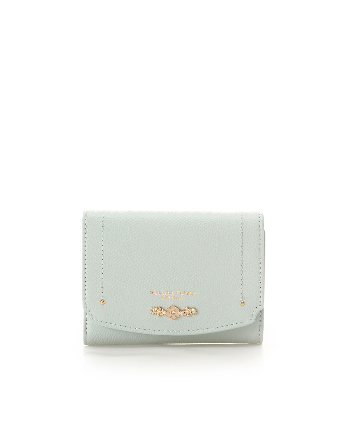 Samantha Thavasa Petit Choice「フラワーアーチ 折財布」|財布|ミント