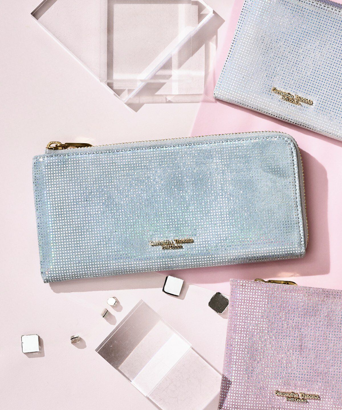 Samantha Thavasa Petit Choice「オーロラカラーピッグレザー 長財布」|財布|