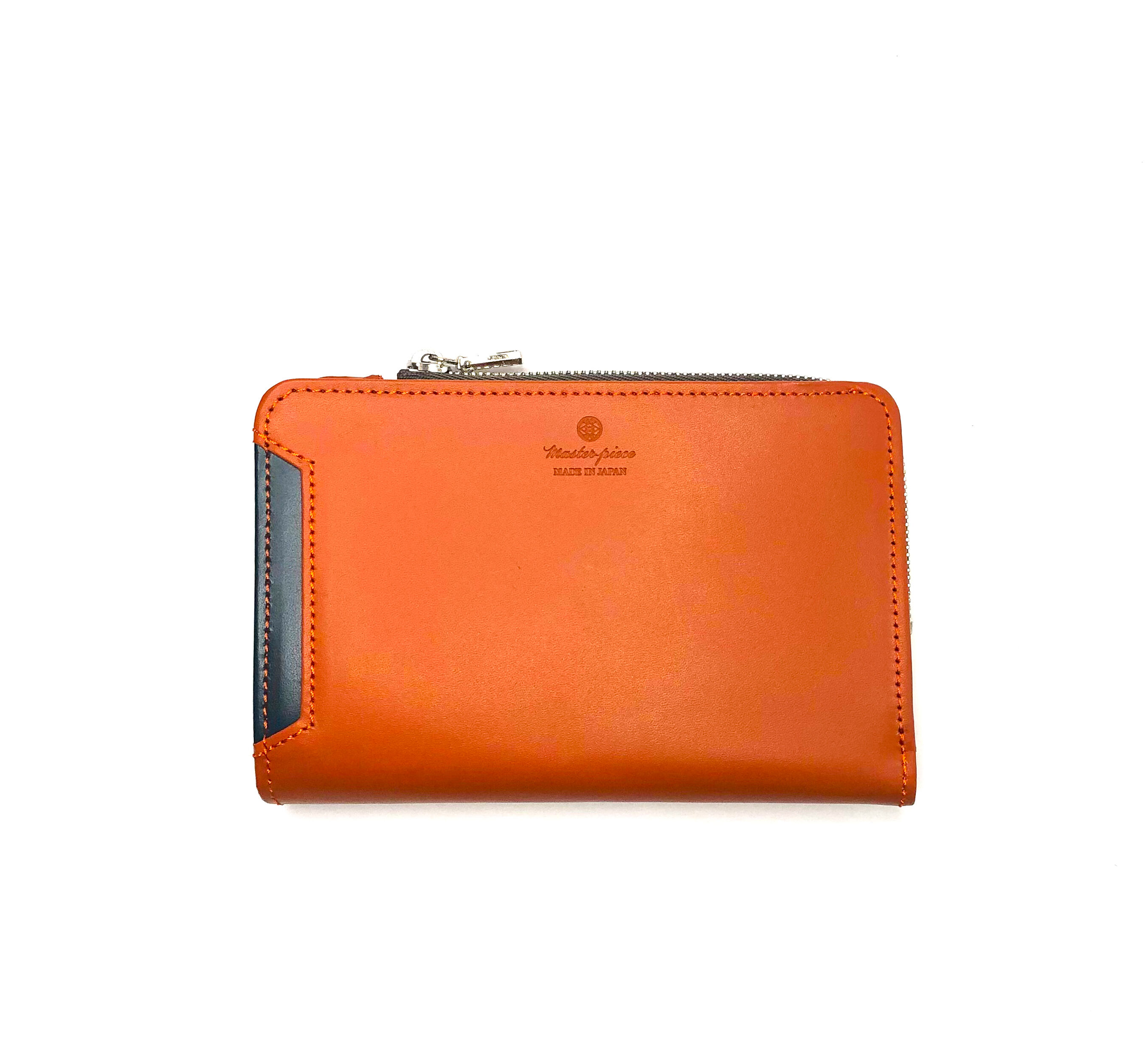 master-piece「Notch ミドルファスナーウォレット」|財布|オレンジ