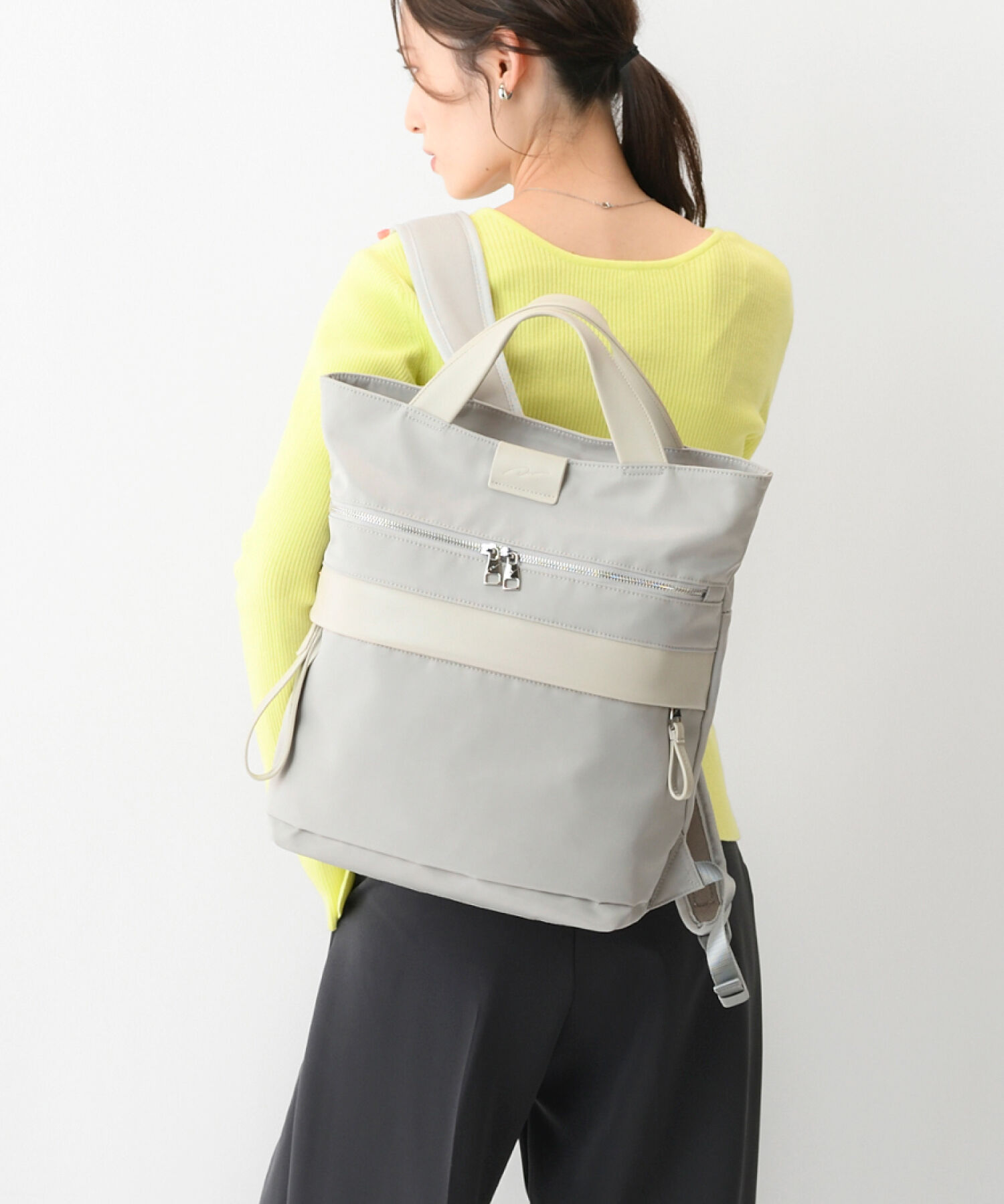 W&.Day/Night「W&.Day/Night サクテ 2WAYリュック A4サイズ 13.3インチPC収納 19021」|トートバッグ|グレージュ