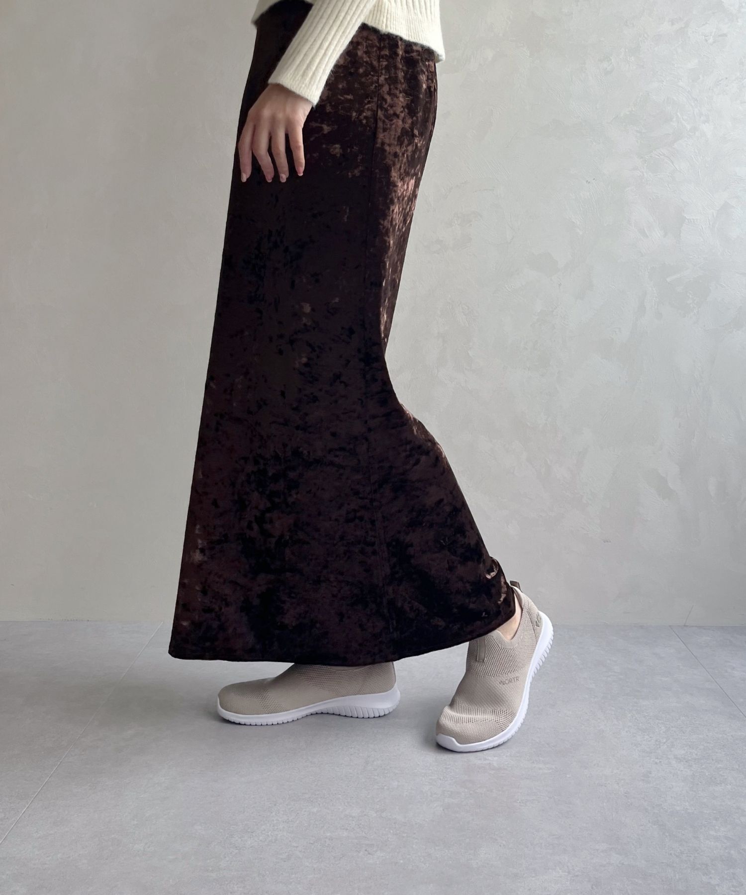 ORiental TRaffic「【累計19万足突破 】 ニット スニーカー /3709 柔らかい 伸縮性 軽量」|スニーカー|