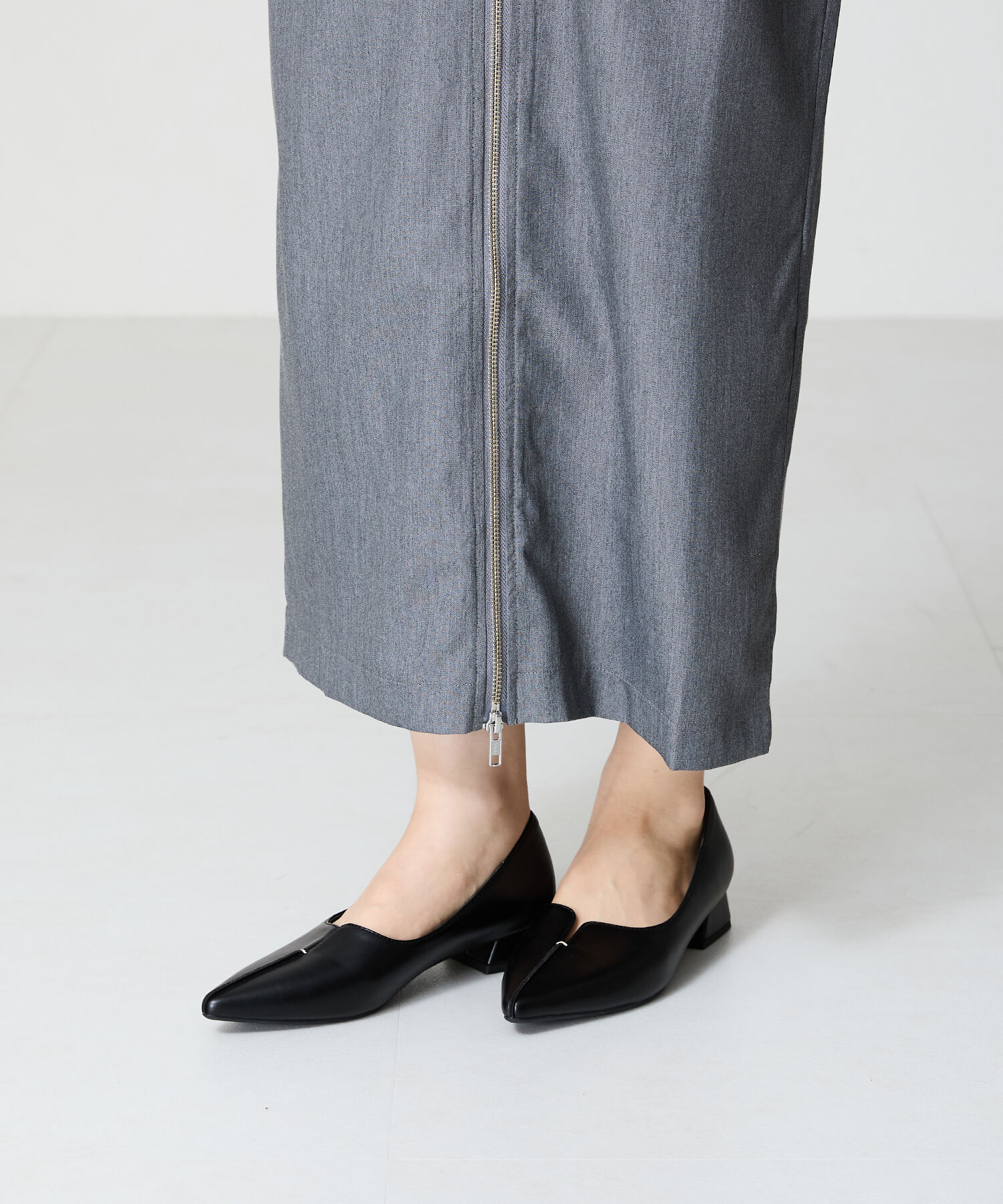 ORiental TRaffic「【WEB限定/累計2万足突破】フレア ヒール ポインテッドトゥ パンプス /45301 ヒール2.8ｃｍ 通勤靴 」|パンプス|