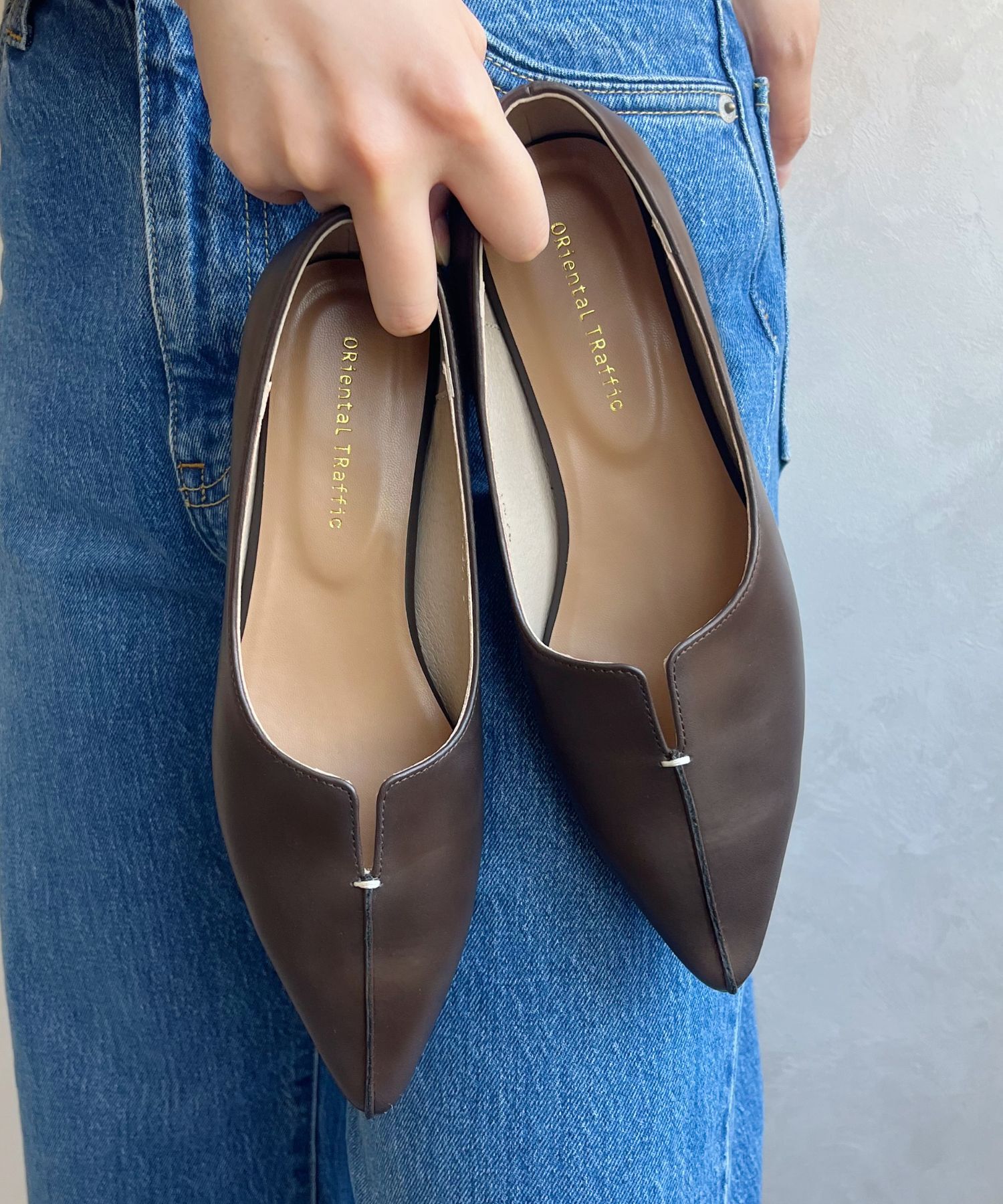 ORiental TRaffic「【WEB限定/累計2万足突破】フレア ヒール ポインテッドトゥ パンプス /45301 ヒール2.8ｃｍ 通勤靴 」|パンプス|