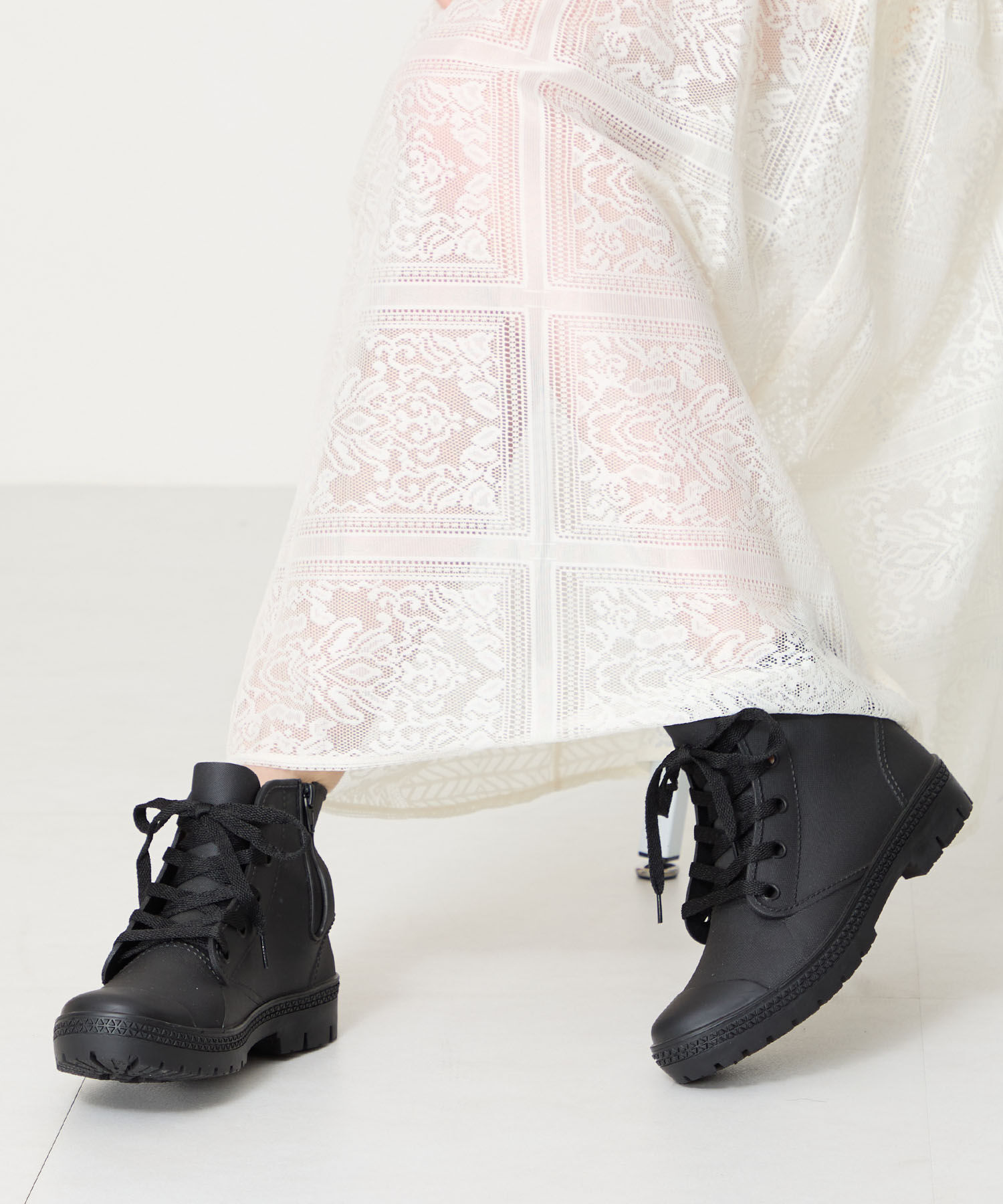 ORiental TRaffic「【防水】レースアップレインスニーカー/R-0020 レインシューズ 人気 トレンド スニーカー」|スニーカー|