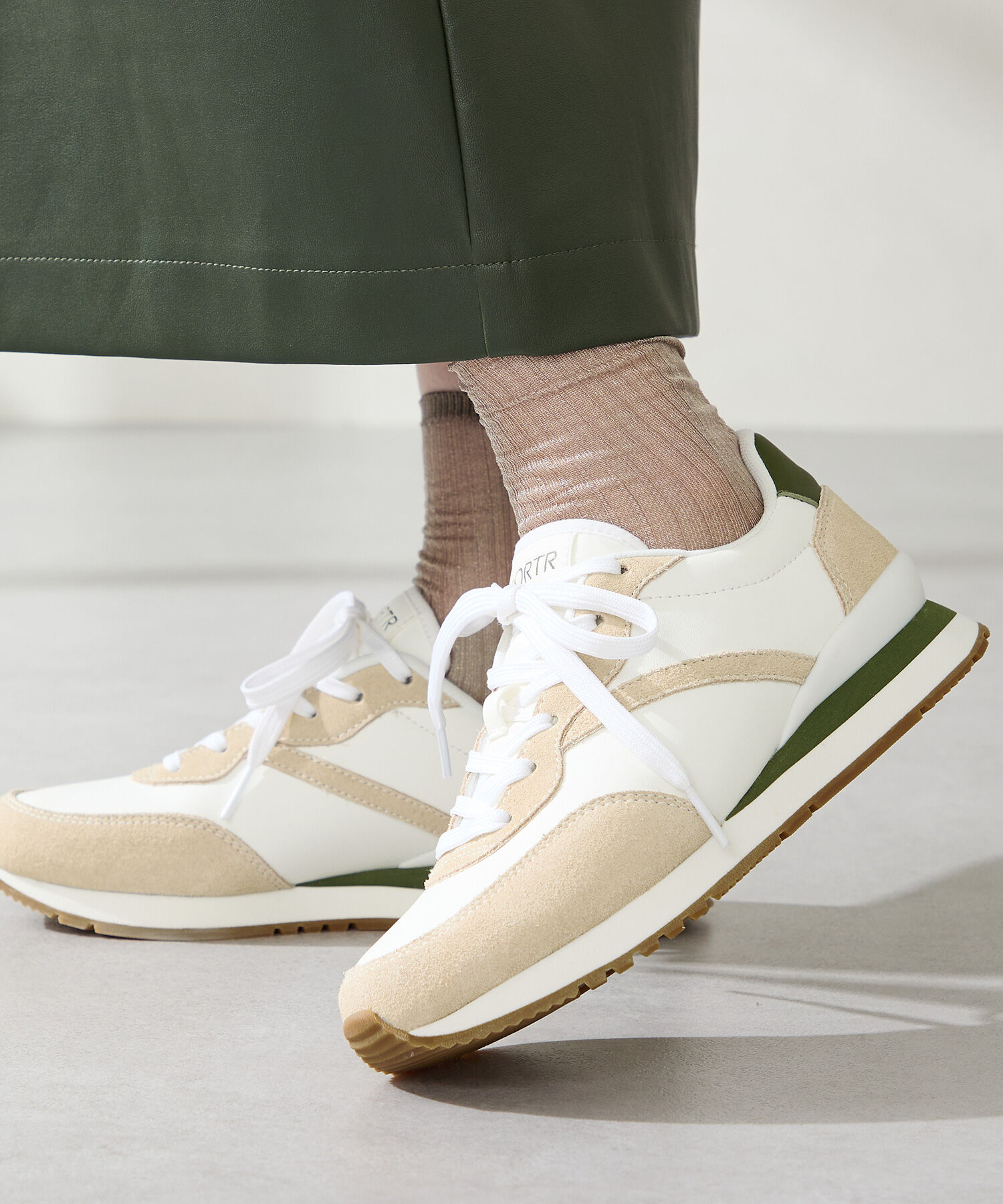 ORiental TRaffic「ロープロファイル スニーカー /OT3772 フラット　メタリックカラー」|スニーカー|BEIGE