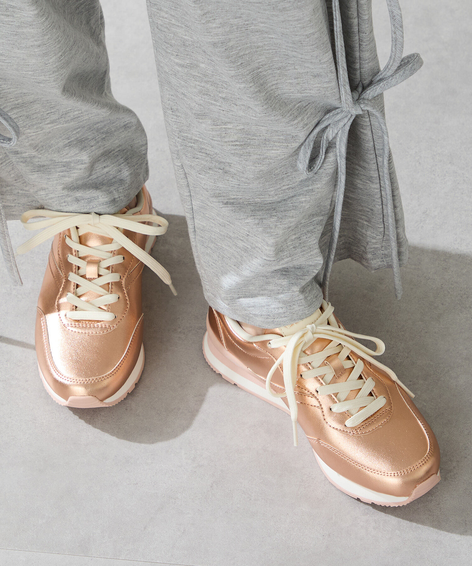 ORiental TRaffic「ロープロファイル スニーカー /OT3772 フラット　メタリックカラー」|スニーカー|