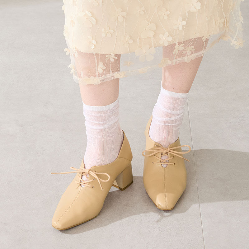 ORiental TRaffic「レースアップバブーシュパンプス/51322」|パンプス|