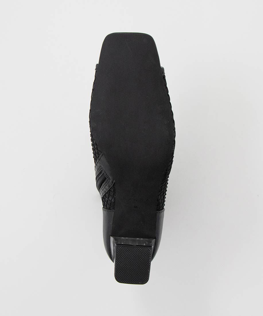  「シアーオープントゥブーツ」|ショートブーツ|