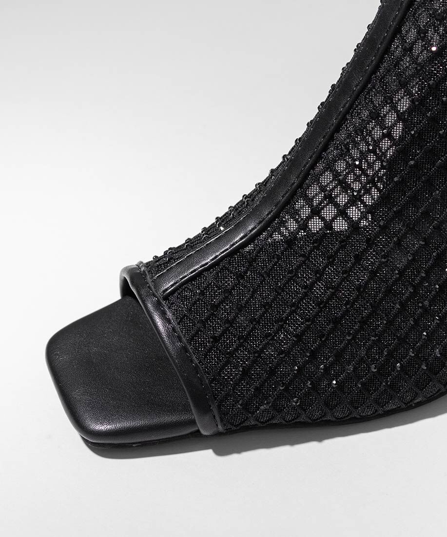  「シアーオープントゥブーツ」|ショートブーツ|