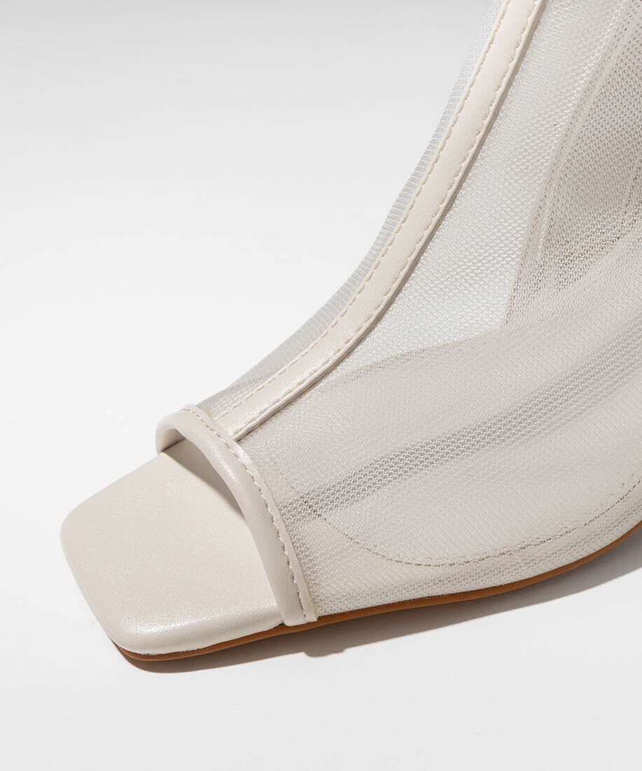  「シアーオープントゥブーツ」|ショートブーツ|