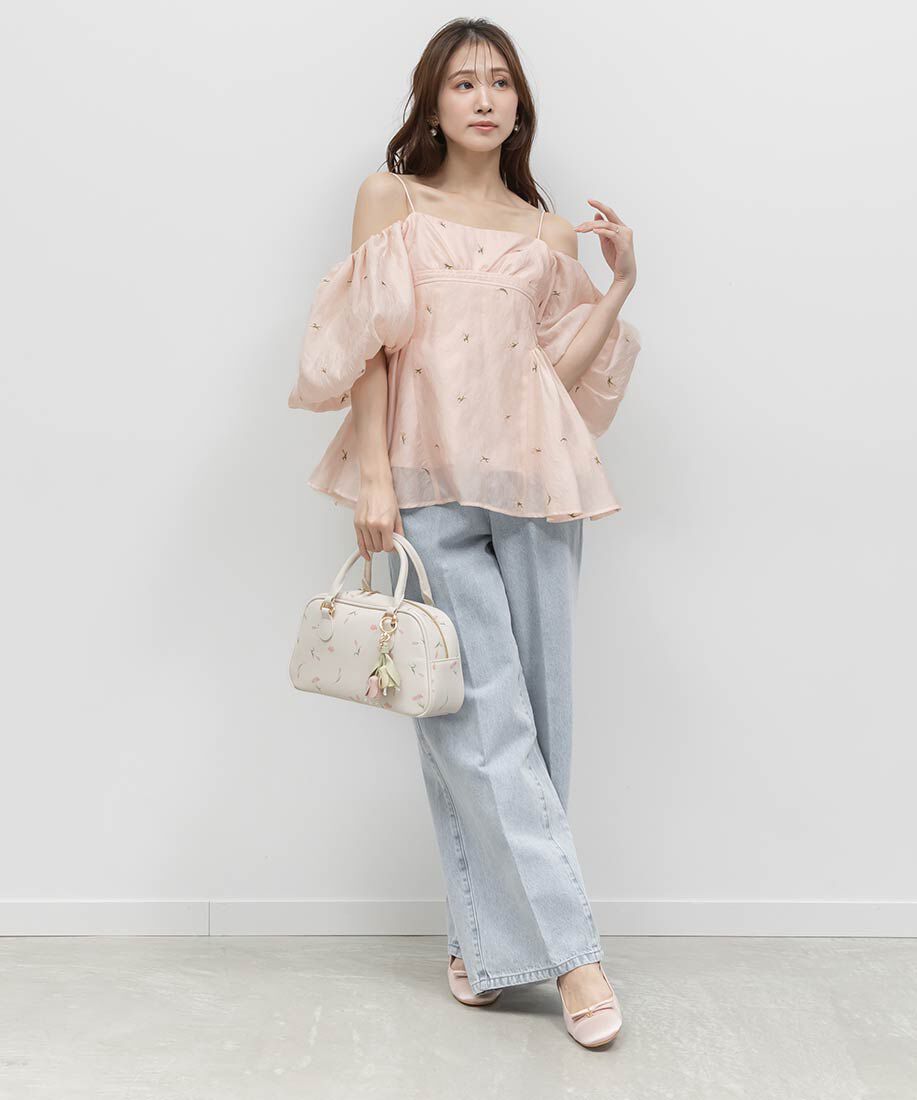  「ミニリボンバックストラップパンプス」|パンプス|