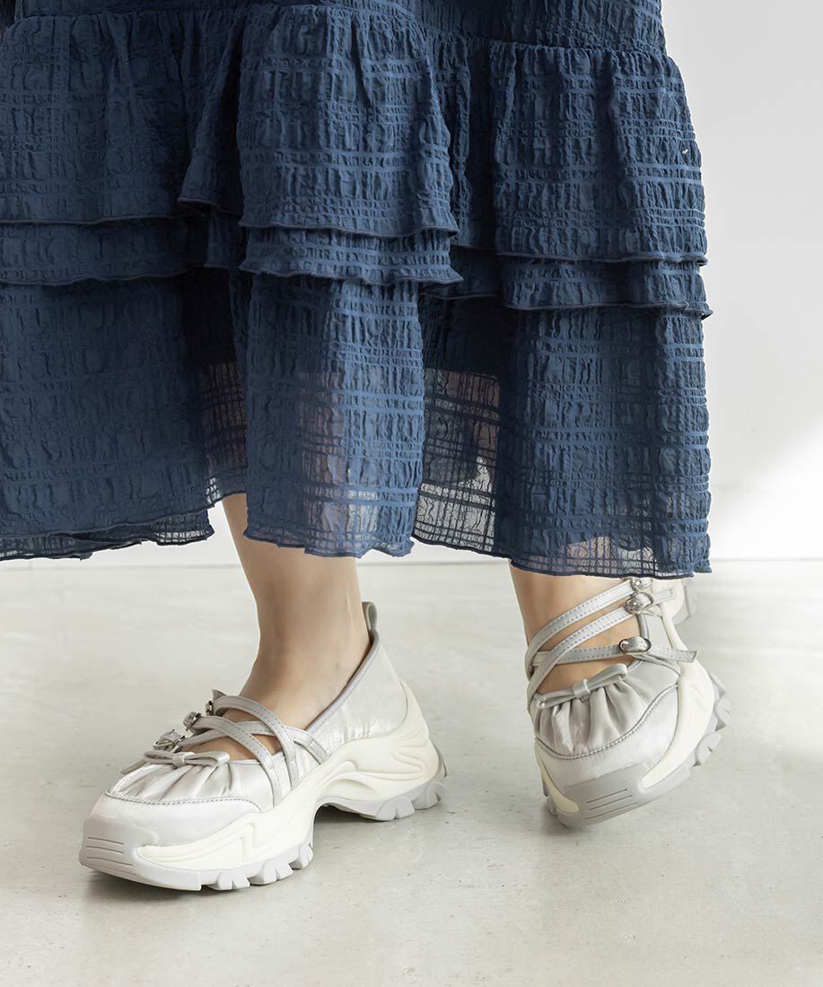  「ボリュームソールクロスベルトスニーカー」|スニーカー|