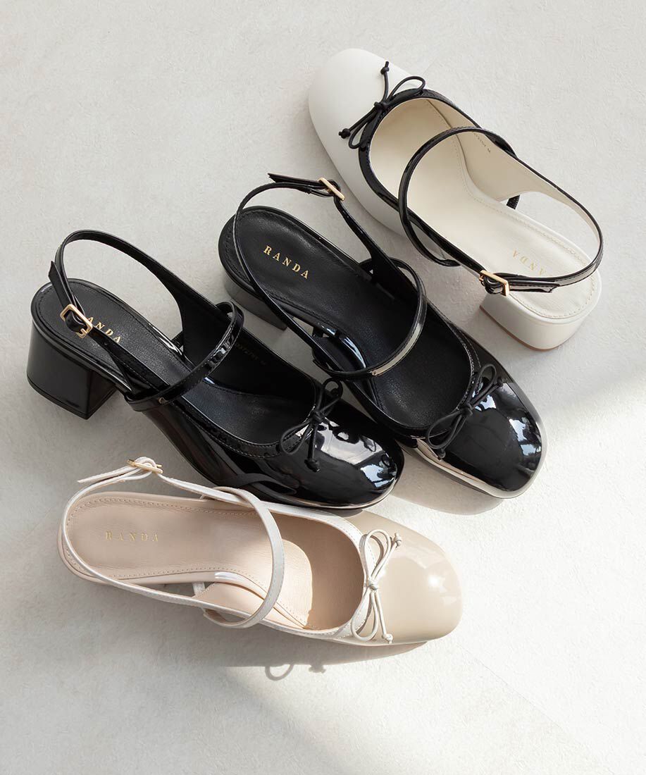  「エナメルバックストラップパンプス」|パンプス|