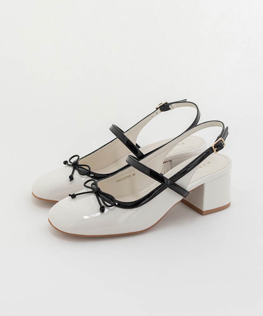  「エナメルバックストラップパンプス」|パンプス|