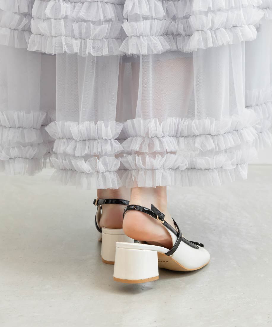  「エナメルバックストラップパンプス」|パンプス|