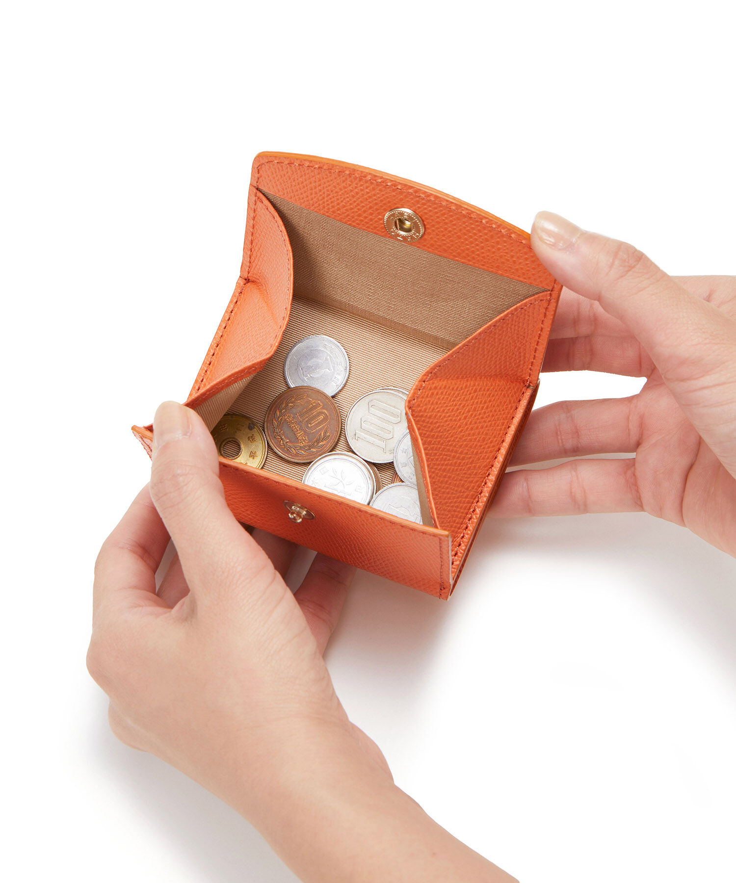 TOPKAPI 「[TOPKAPI]トプカピ 角シボ型押し・ラウンドフラップ  三つ折り 財布 COLORATO コロラート」|財布|