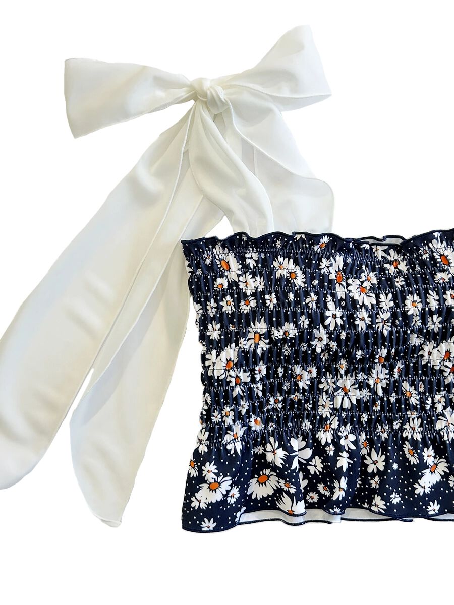 PEAK&PINE「マーガレットドット柄シャーリングバンドゥビキニ」|ビキニ|