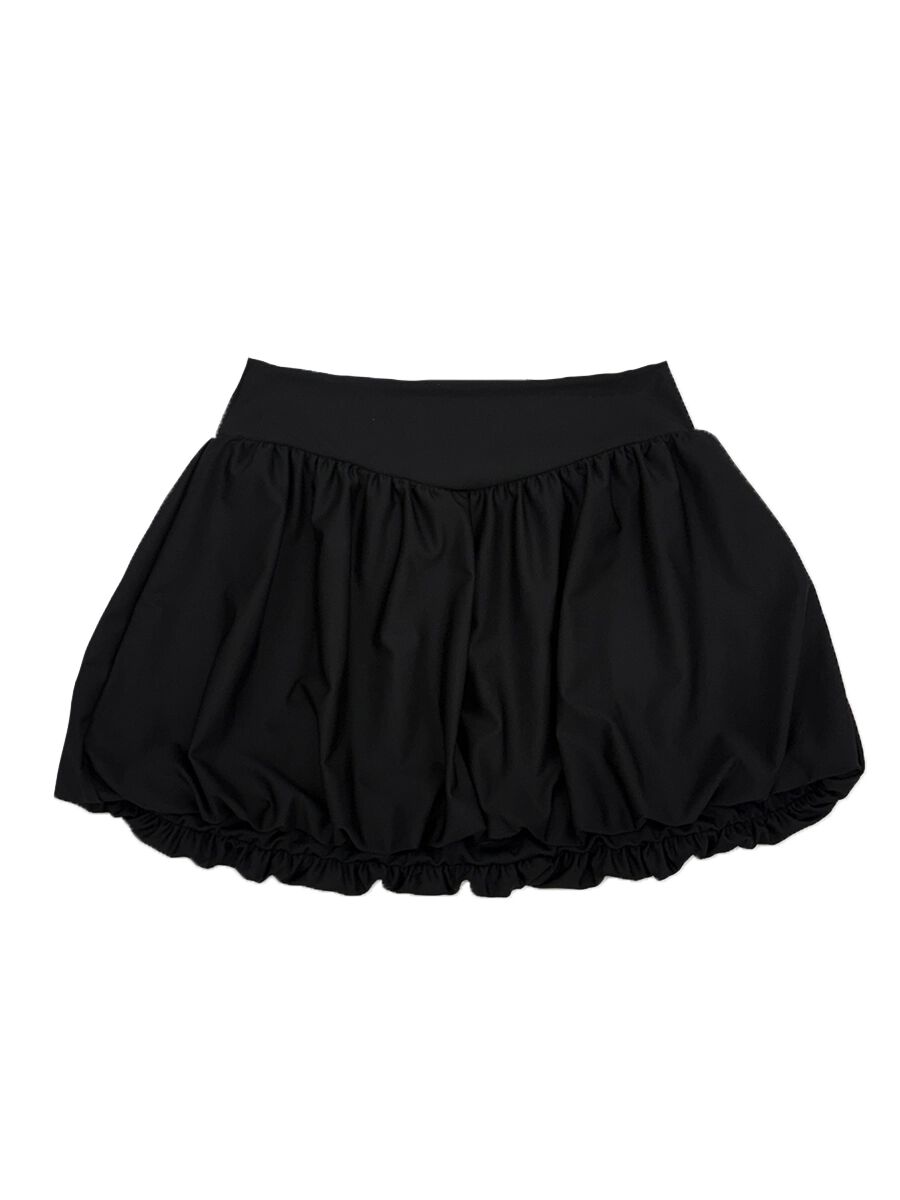 PEAK&PINE「バルーンシルエットミニスカート」|ビキニ|ブラック